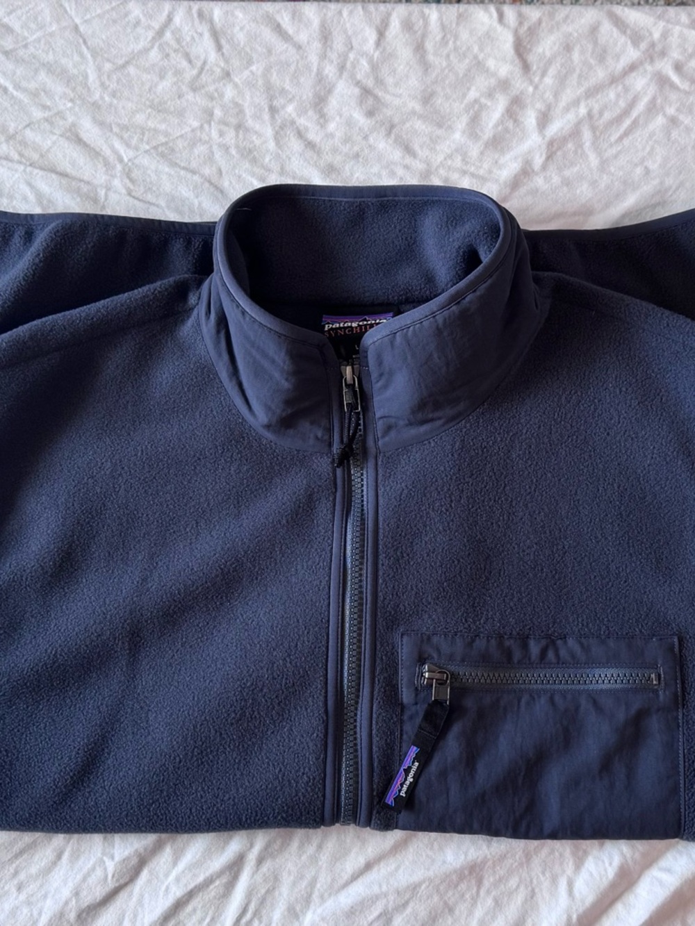 Patagonia Smolder Blue Fleece Vest - Picture 3 of 7